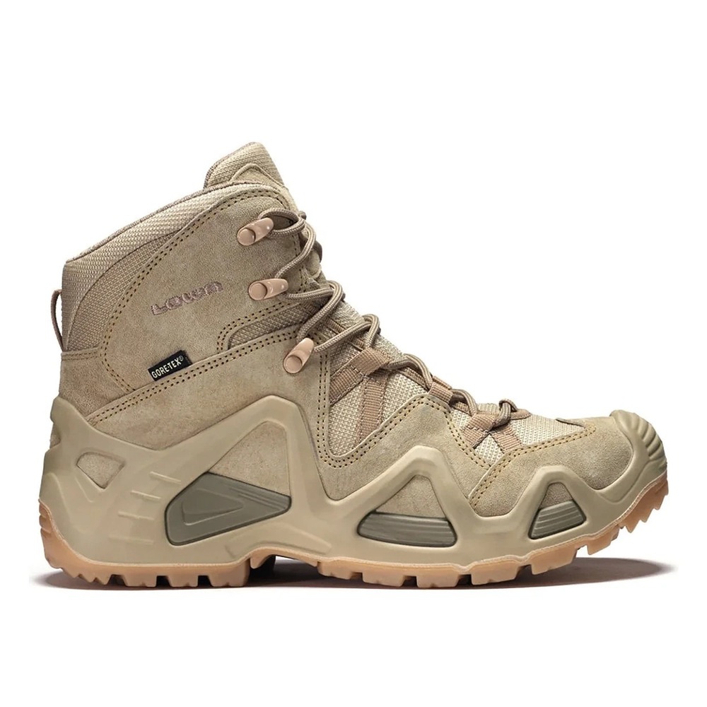 MENS SZ 12- LOWA ZEPHYR GTX MID TF DESERT OP 310537 0410 TASK FORCE COMBAT BOOT